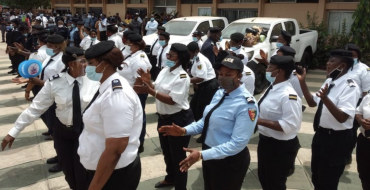 « Les femmes ne sont pas aussi nombreuses que l’on pourrait l’espérer dans l’institution policière guinéenne », Djouldé Bah, responsable de l’Office de protection du genre, de l’enfance et des mœurs au commissariat central de police d’une grande ville en Guinée